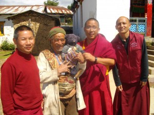 Sangye, Norbu (with new Maxi ALD) Geshe Thubten Yonten and Chodar