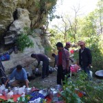 lunch break on the road to sertung