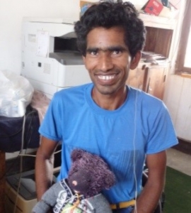 Dharmadev 28yrs old, has not heard anything but shouted words for 3 years 