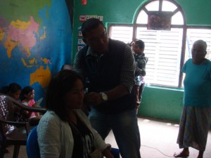 Examining ears at PA Nepal Ear Camp